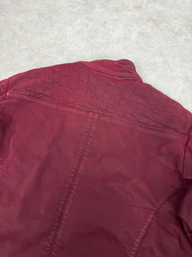AW2016 Balmain Burgundy Red Biker Jacket - Image 7