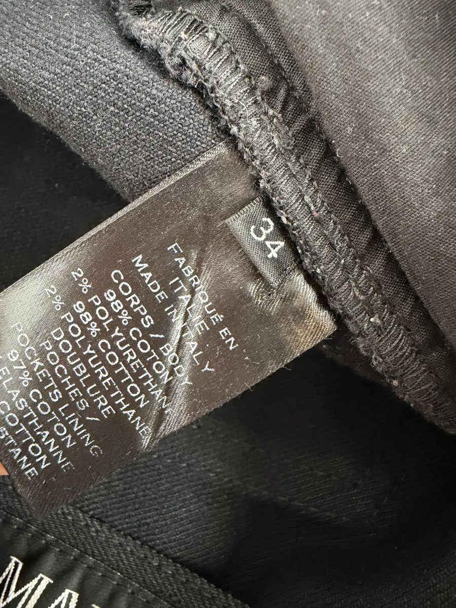 AW2016 Balmain Dark Grey Avant-Garde Biker Denim Jeans - Image 12