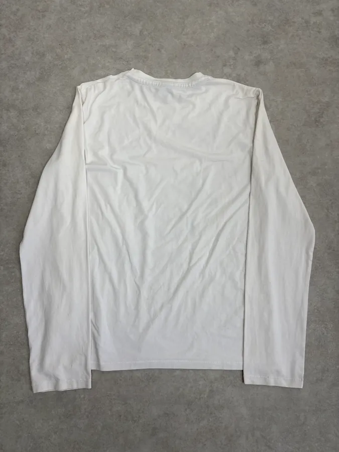 AW2016 Cavalli Metal Skull Print White Longsleeves - Image 7