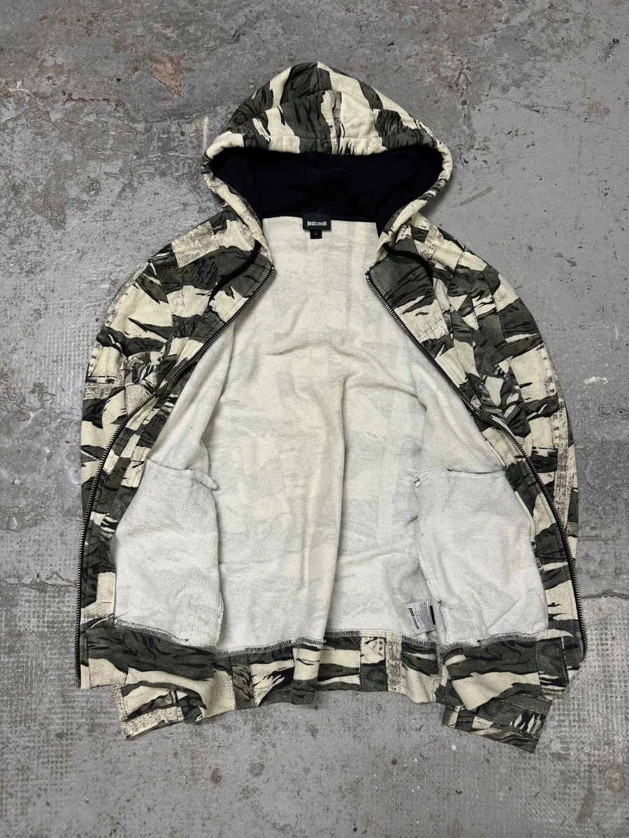 AW2016 Cavalli Military Urban Zip-up Sweatshirt - Image 8