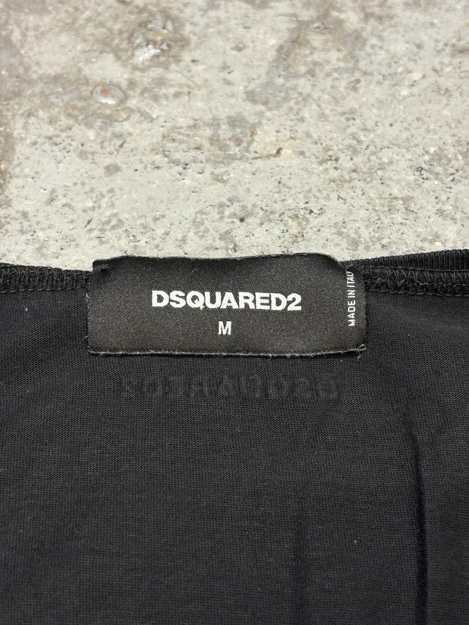 AW2016 DSquared2 Asian Fighters Black T-Shirt - Image 8