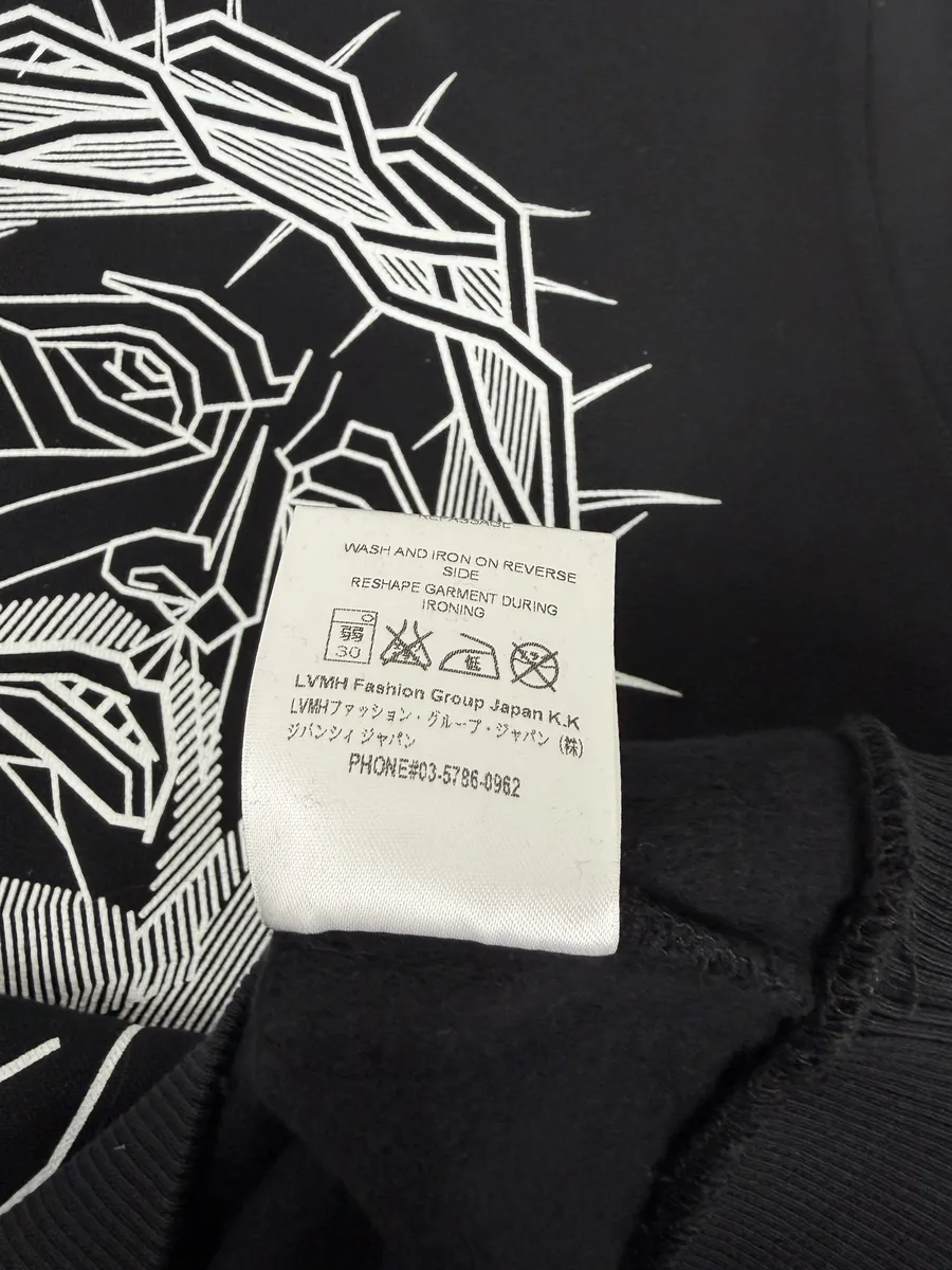 AW2016 Givenchy Black Barbed Wire Jesus Print Sweatshirt - Image 3