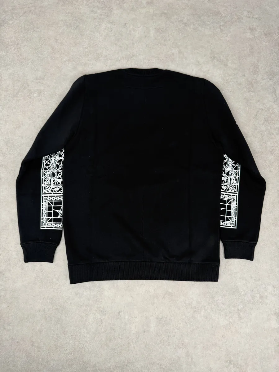 AW2016 Givenchy Black Barbed Wire Jesus Print Sweatshirt - Image 4