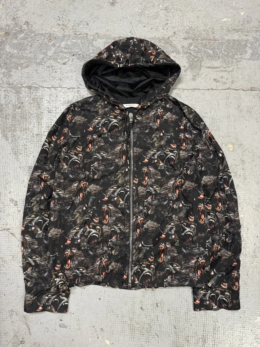 AW2016 Givenchy Black Monkeys Jacket by Riccardo Tisci