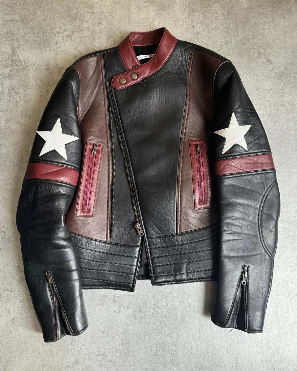 AW2016 Givenchy Moto Star Asymmetrical Biker Leather Jacket by Riccardo Tisci - Image 7