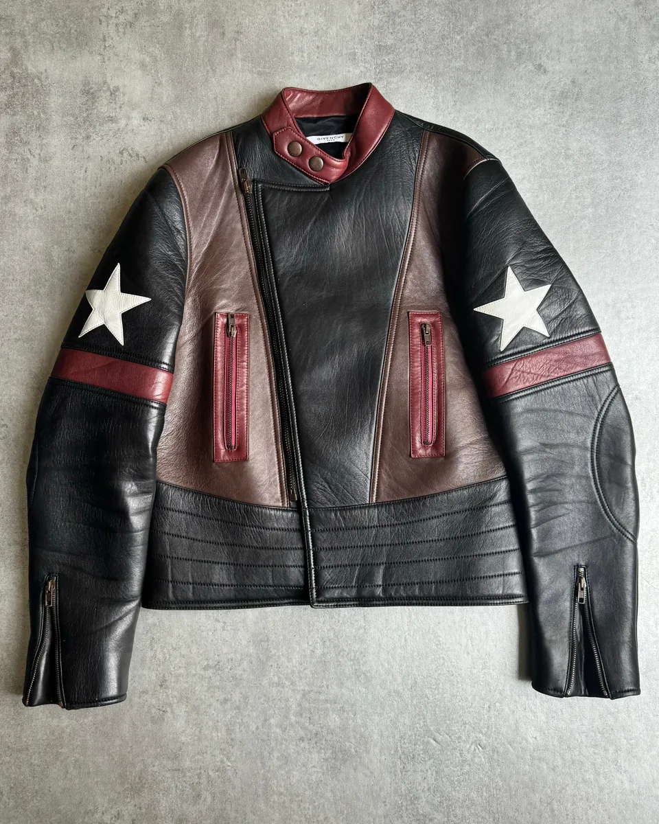 AW2016 Givenchy Moto Star Asymmetrical Biker Leather Jacket by Riccardo Tisci - Image 9
