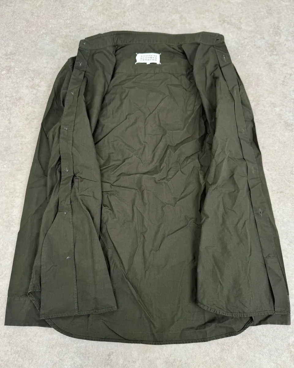 AW2016 Maison Margiela Classy Classic Olive Shirt - Image 8
