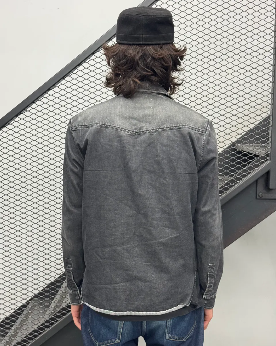 AW2016 Maison Margiela Grey Signature Denim Shirt - Image 3