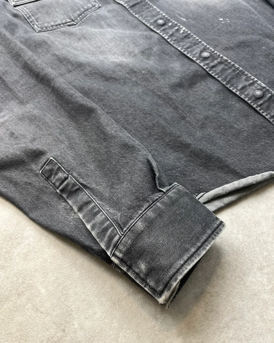 AW2016 Maison Margiela Grey Signature Denim Shirt - Image 7