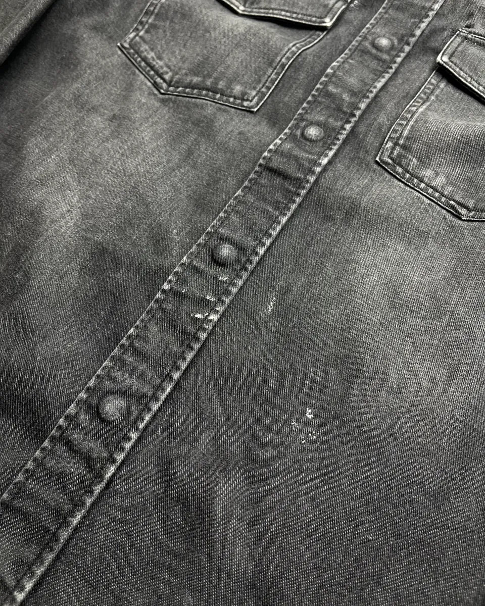 AW2016 Maison Margiela Grey Signature Denim Shirt - Image 8