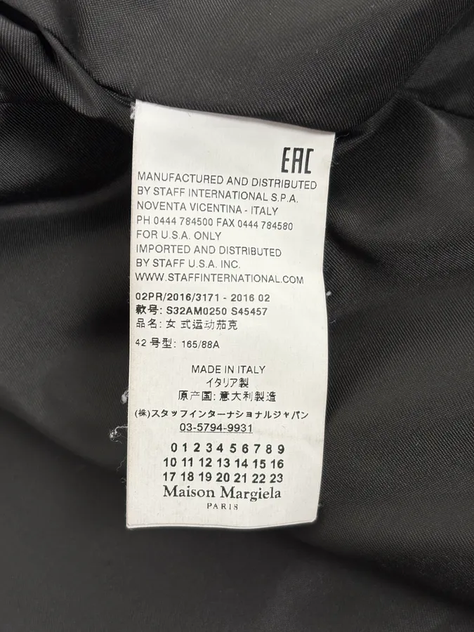 AW2016 Maison Margiela MM6 Black Faux Fur Jacket - Image 11