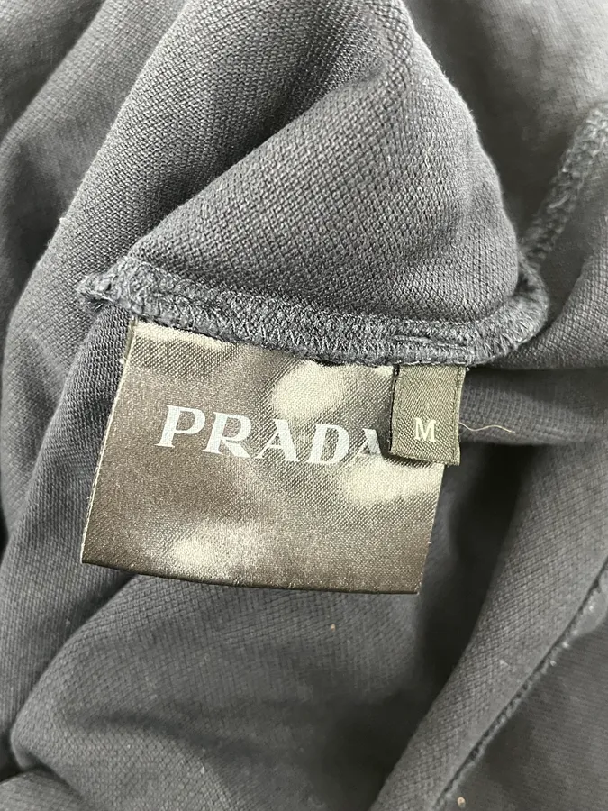 AW2016 Prada Black & Blue Linea Rossa Polo Shirt - Image 9