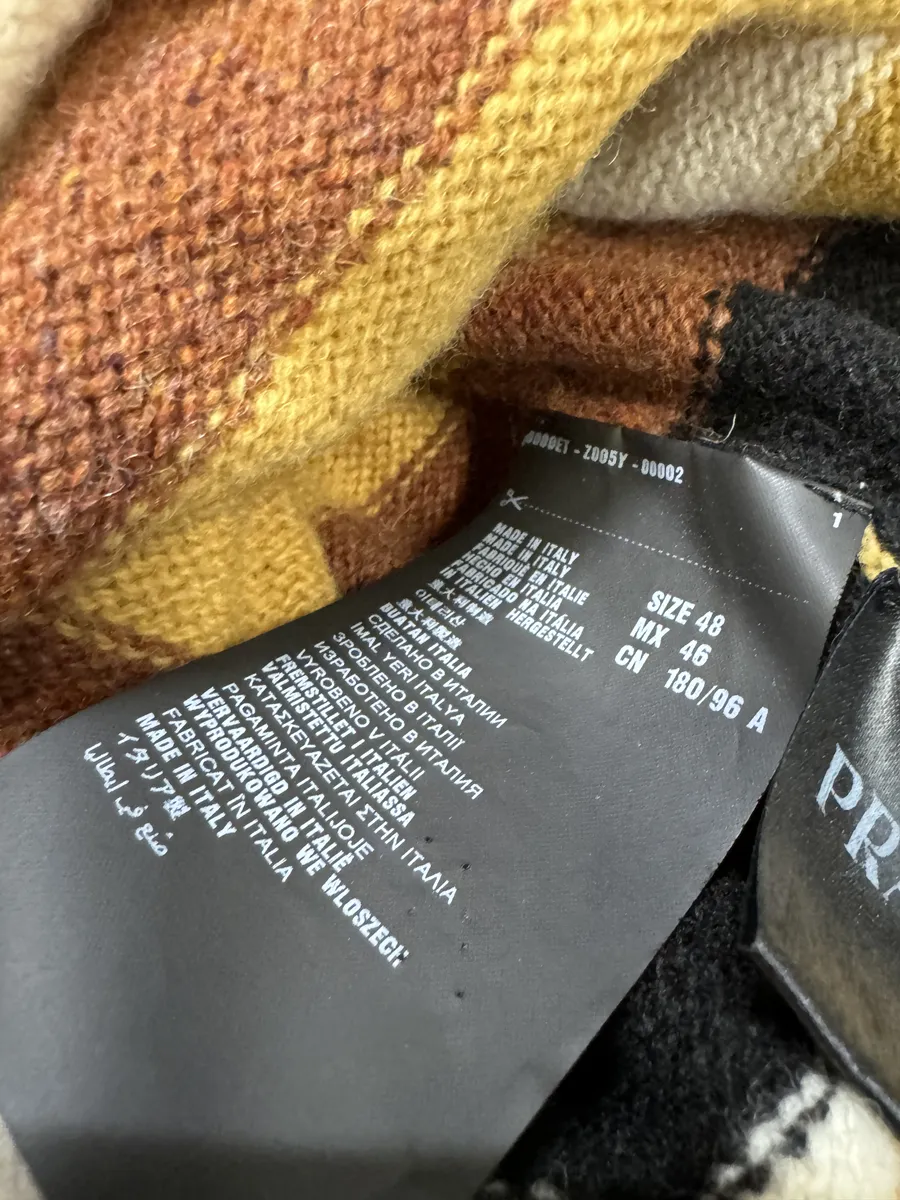 AW2016 Prada Yellow & Brown Striped Wool Sweater - Image 6