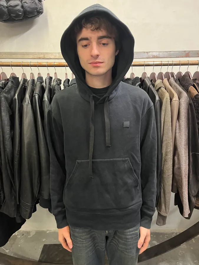 AW2017 Acne Studios Black Logo Hoodie - Image 2