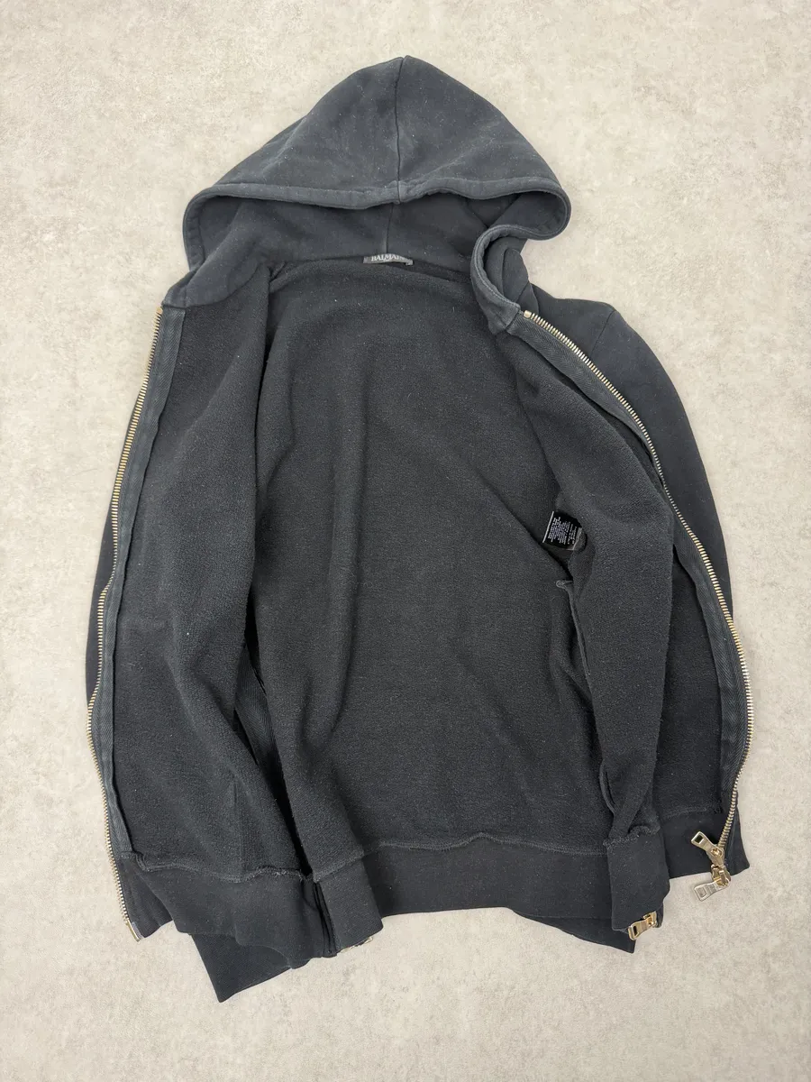 AW2017 Balmain Navy Zip-up Tiger Hoodie - Image 13