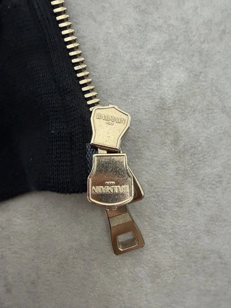 AW2017 Balmain Navy Zip-up Tiger Hoodie - Image 14