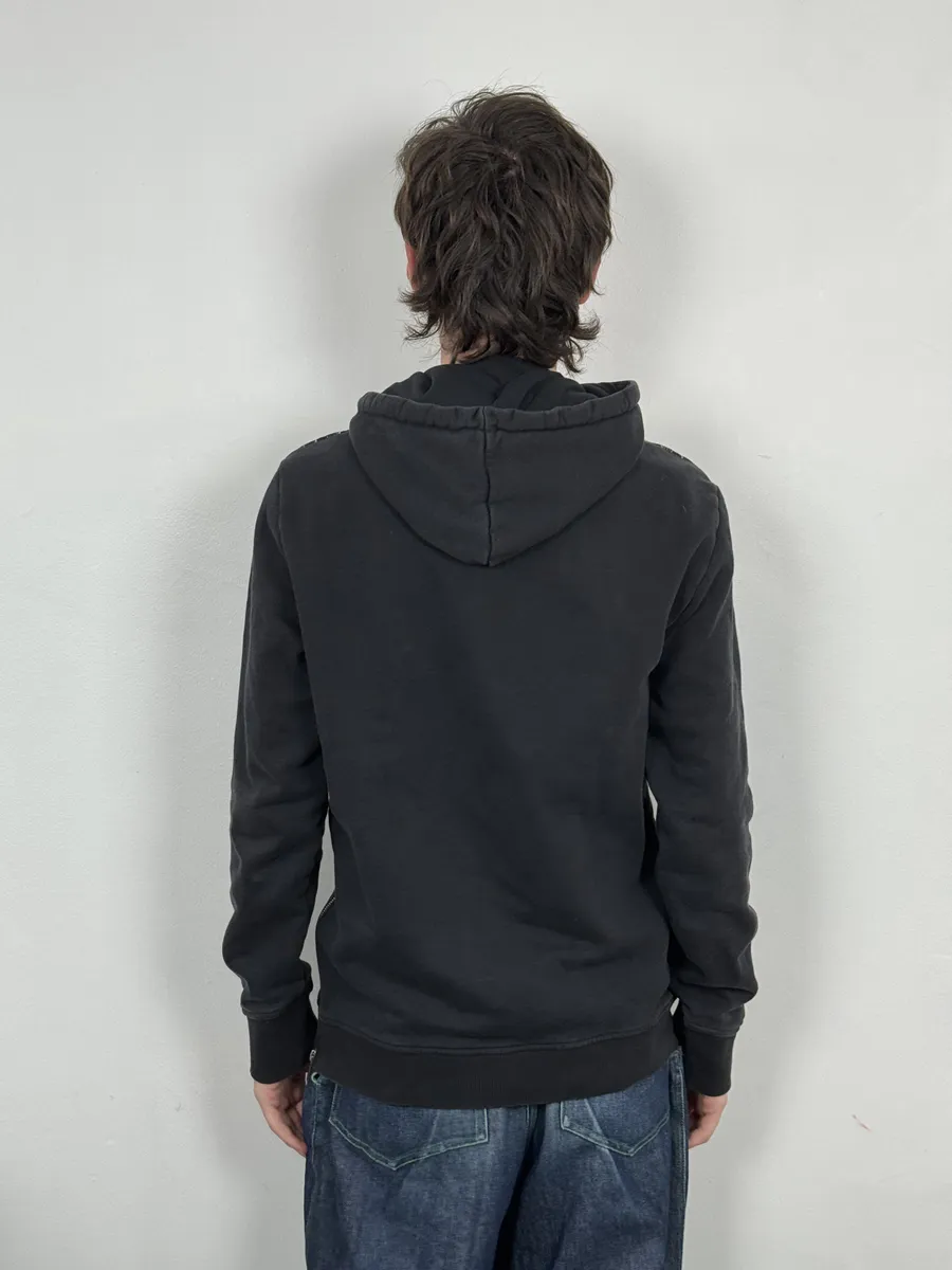 AW2017 Cavalli Black Bird Zip Hoodie - Image 2