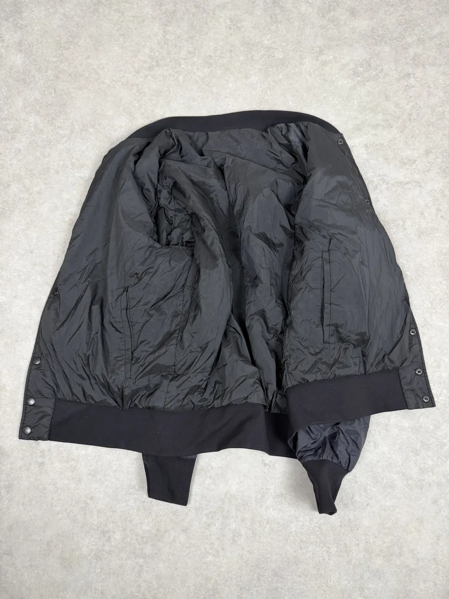 AW2017 Emporio Armani Black & White Abstract Reversible Bomber Jacket - Image 10