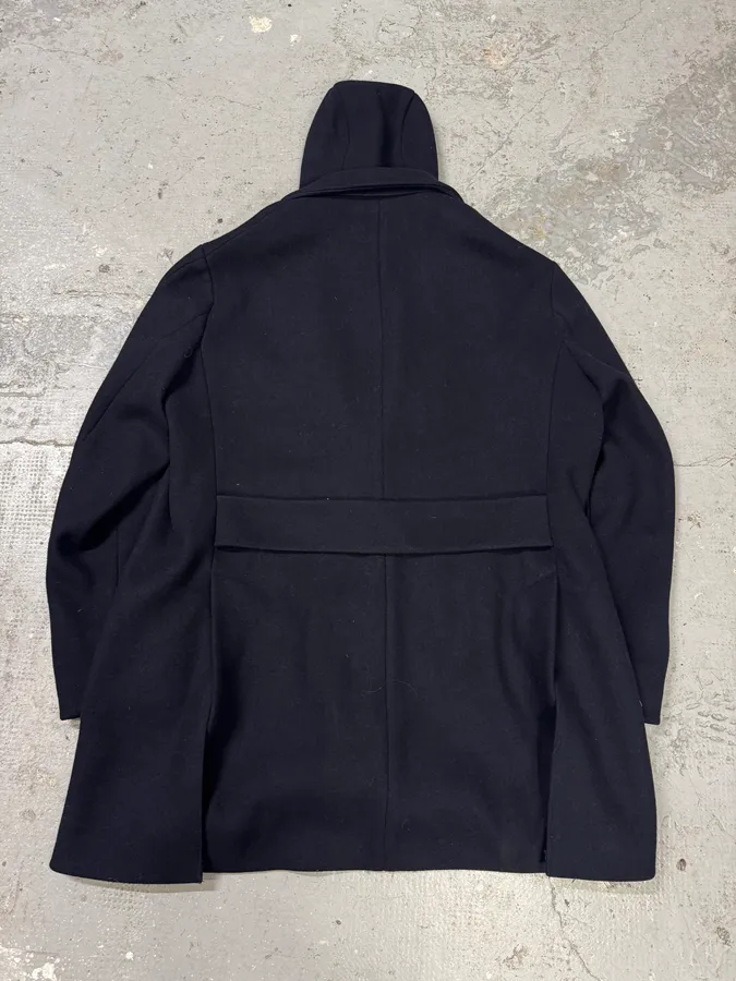 AW2017 Emporio Armani Double Layer Black Wool Jacket - Image 4