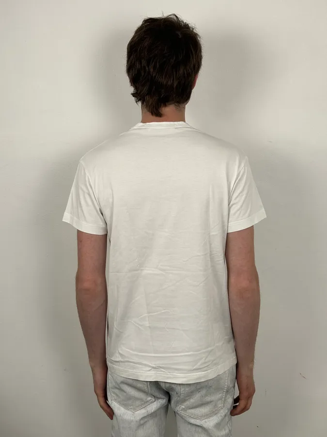 AW2017 Junya Watanabe White Union Jack Chair T-Shirt - Image 3