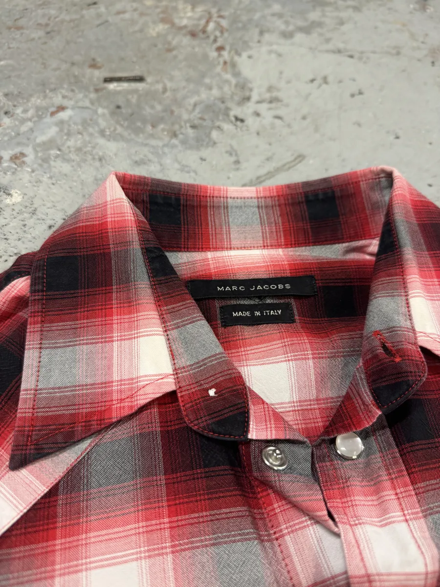 AW2017 Marc Jacobs Red Checkered Western Shirt - Image 10