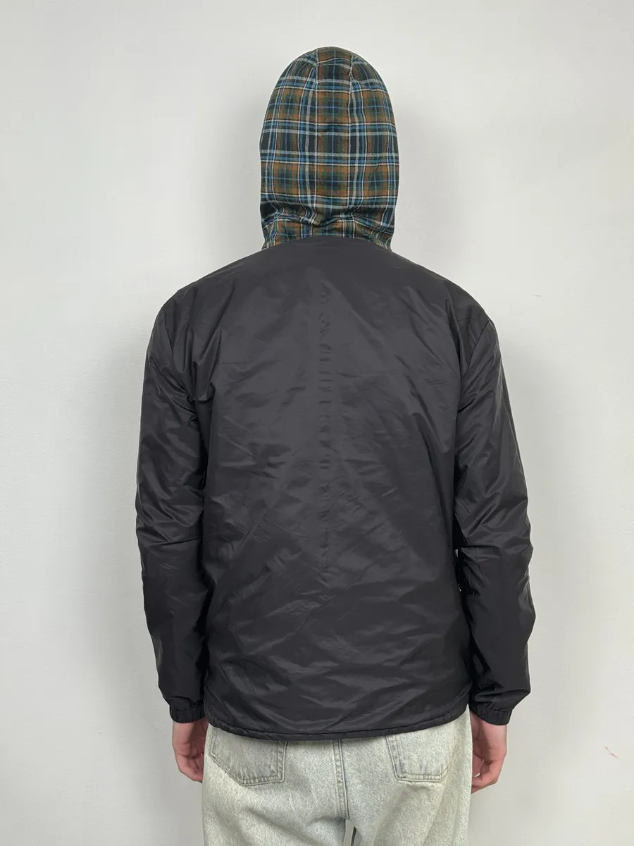 AW2017 Prada Black & Multicolor Reversible Checkered Windbreaker Jacket - Image 4