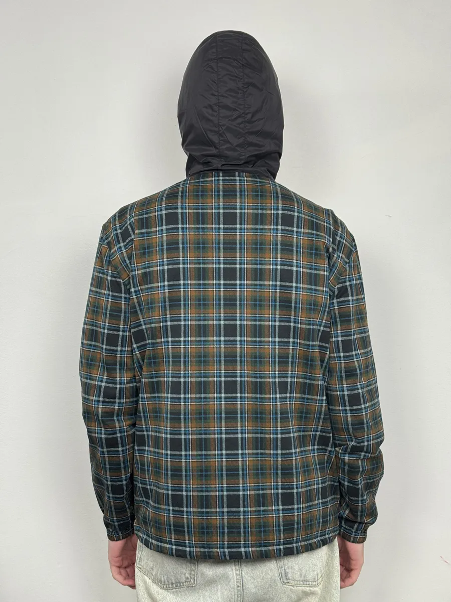 AW2017 Prada Black & Multicolor Reversible Checkered Windbreaker Jacket - Image 6