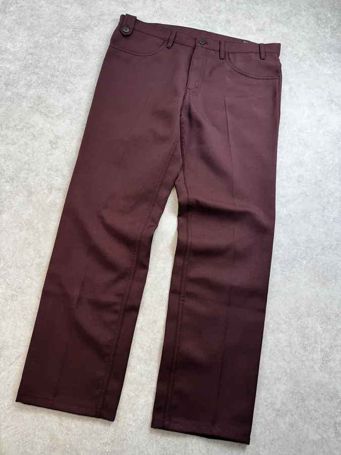 AW2017 Prada Bordeaux Classy Large Pants - Image 10