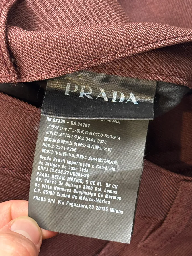 AW2017 Prada Bordeaux Classy Large Pants - Image 13