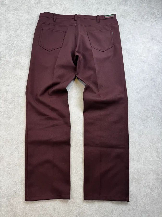 AW2017 Prada Bordeaux Classy Large Pants - Image 2
