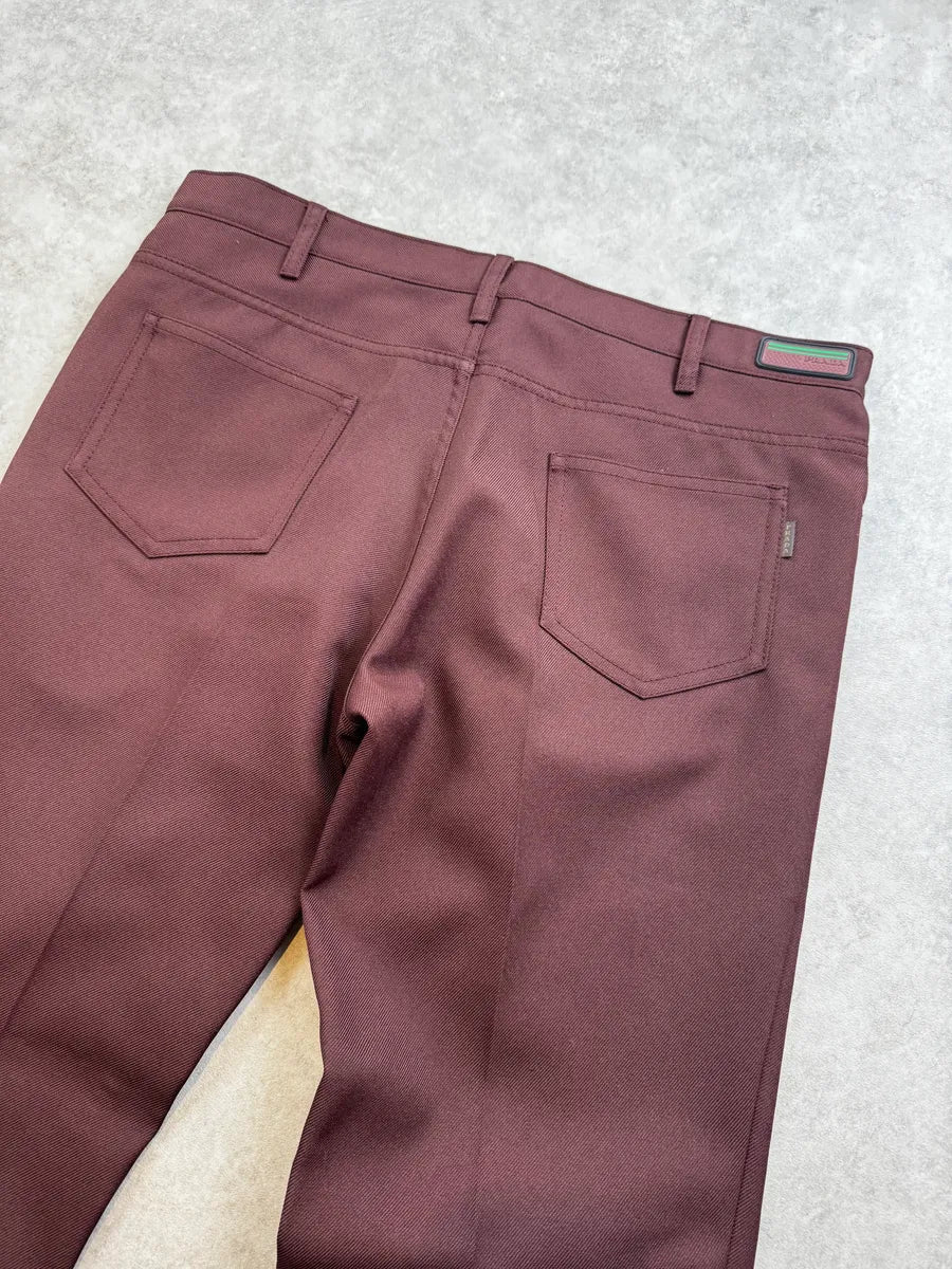 AW2017 Prada Bordeaux Classy Large Pants - Image 7