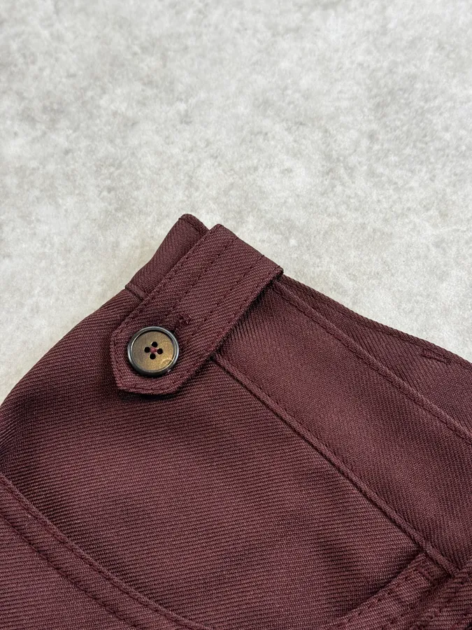 AW2017 Prada Bordeaux Classy Large Pants - Image 8