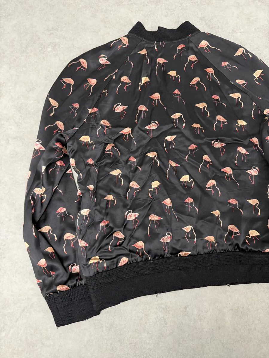 AW2017 Saint Laurent Flamingo Black Jacket - Image 8