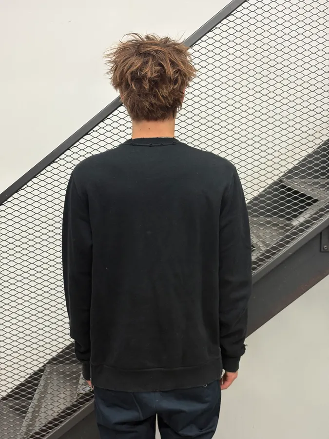 AW2018 Balmain Black Astro Zip Sweater - Image 3