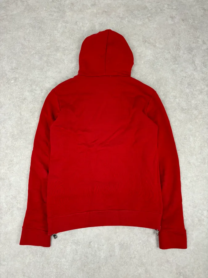AW2018 Balmain Red UK Flag Embroideries Hoodie - Image 5