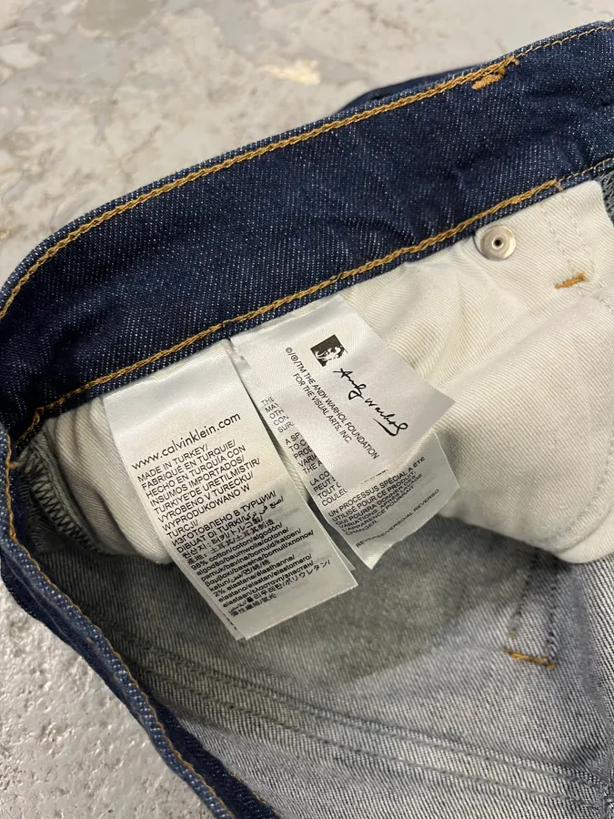 AW2018 Calvin Klein Andy Warhol Brut Denim Jeans by Raf Simons - Image 11