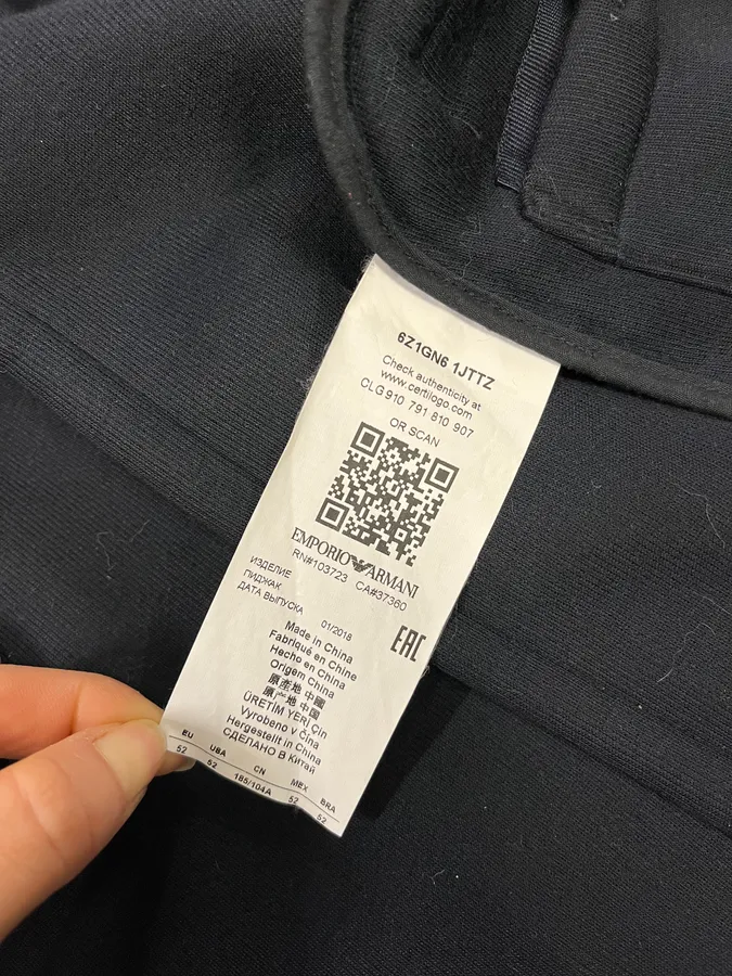 AW2018 Emporio Armani Navy Wool Hooded Blazer Jacket - Image 10