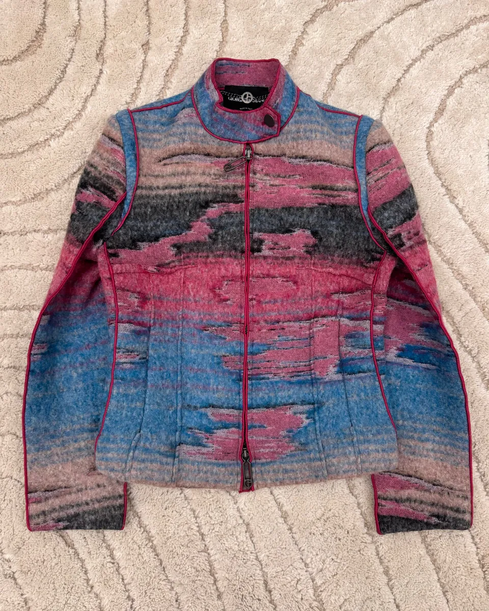 AW2018 Giorgio Armani Sunrise Mirage Shearling Fur Jacket - Image 2