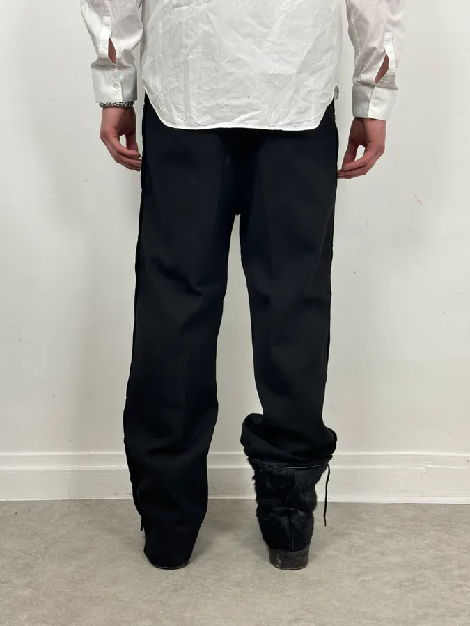 AW2018 Maison Margiela Black Button Dress Pants - Image 4