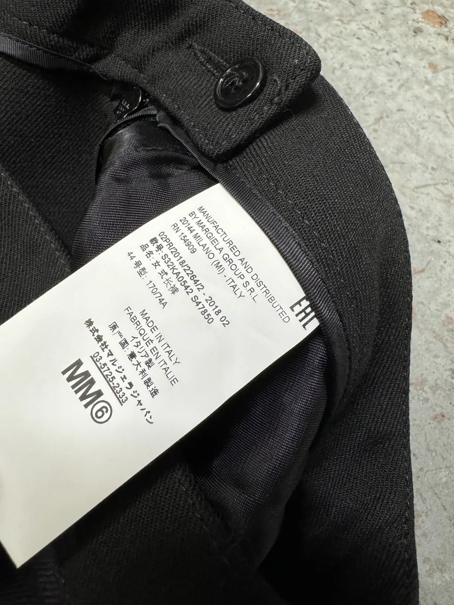 AW2018 Maison Margiela Black cozy Pants - Image 10