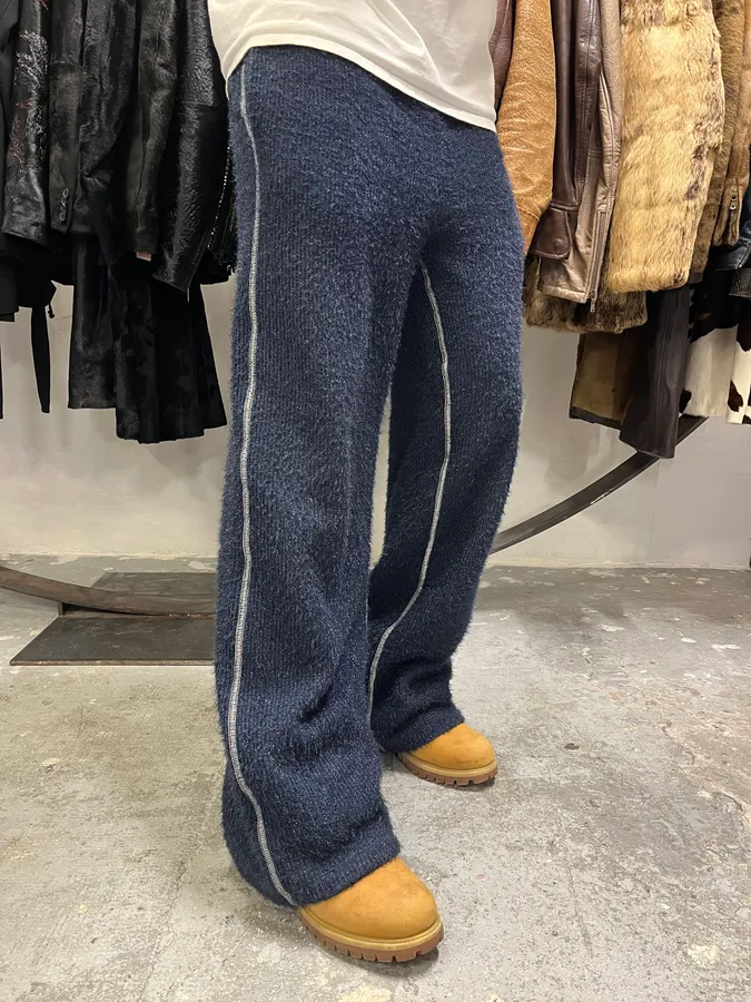 AW2018 Maison Margiela Navy Cozy Pants - Image 3