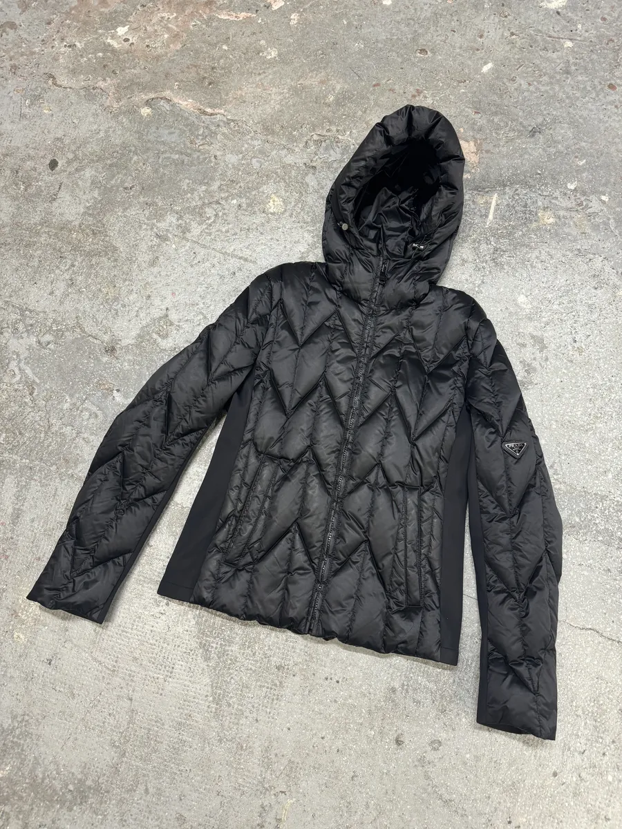 AW2018 Prada Black Puffer Nylon Jacket - Image 7