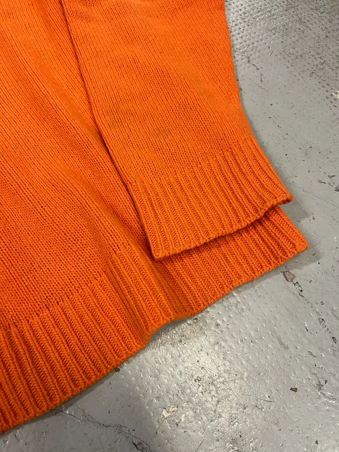 AW2018 Prada Orange Wool Minimalist Sweater - Image 8