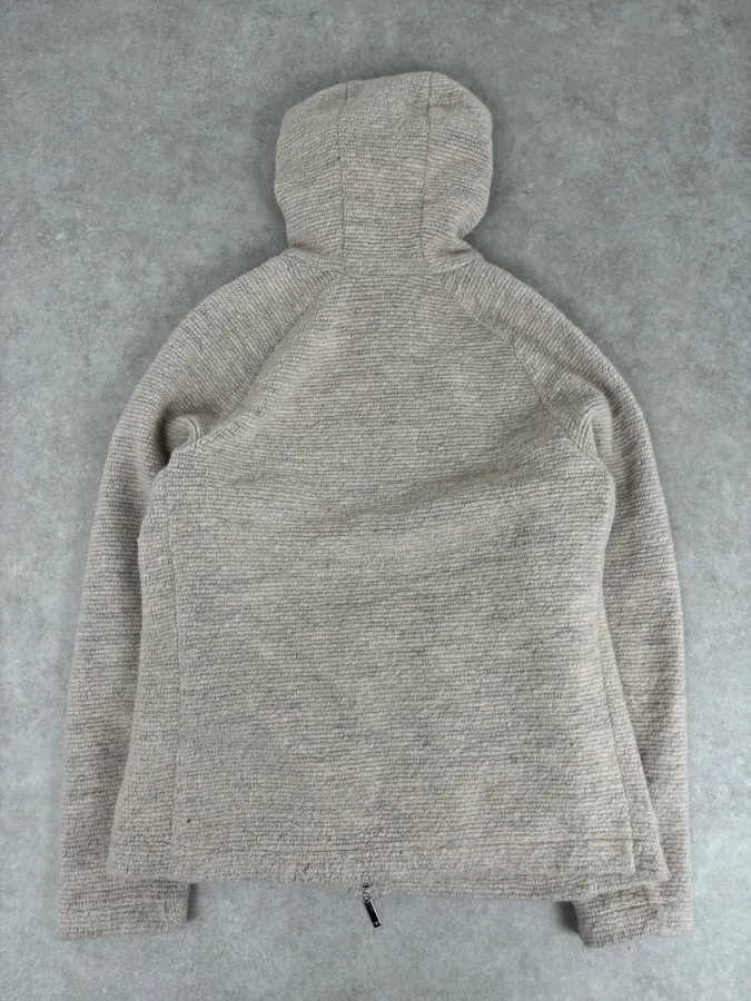 AW2019 Emporio Armani Hooded Grey Knit Zip-up Sweater - Image 5