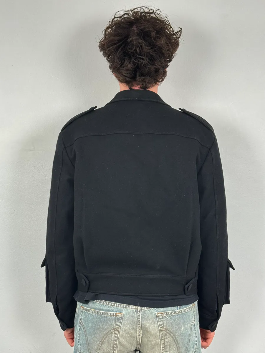 AW2019 Prada Black Wool Multi-Pocket Blazer Jacket - Image 4