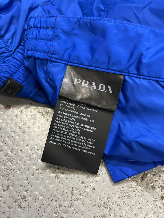 AW2019 Prada Electric Blue Nylon Pants - Image 13