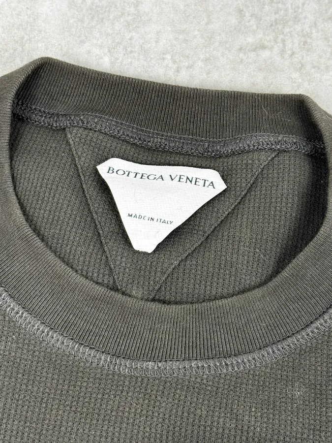 AW2020 Bottega Veneta Brown Classy Waffled Sweater - Image 9
