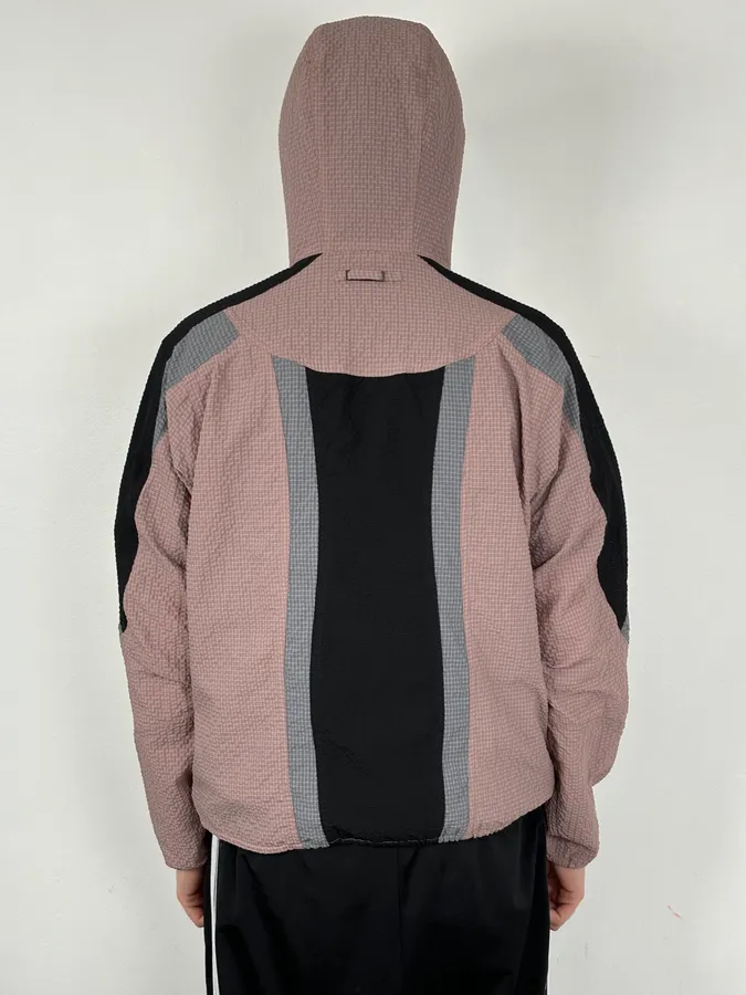 AW2020 Emporio Armani Rose Nylon Windbreaker Jacket - Image 3