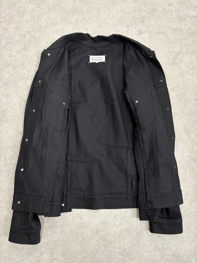 AW2020 Maison Margiela Black Signature Denim Jacket - Image 7