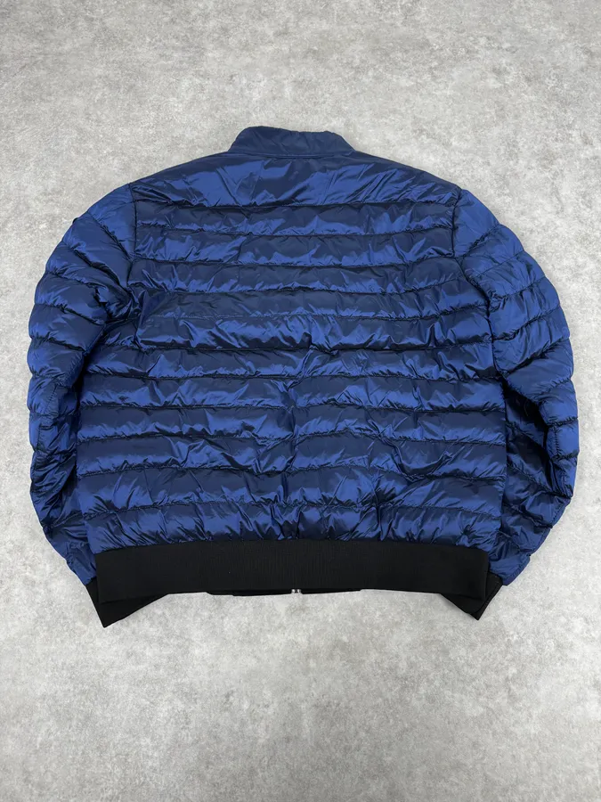 AW2020 Prada Black & Navy Reversible Puffer Hooded Jacket - Image 8